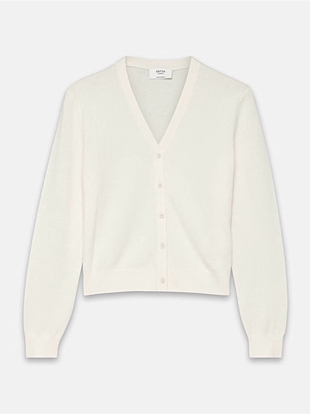 Aritzia Bare Cashmere Laureate V-Neck Cardigan - Whisper White NWT